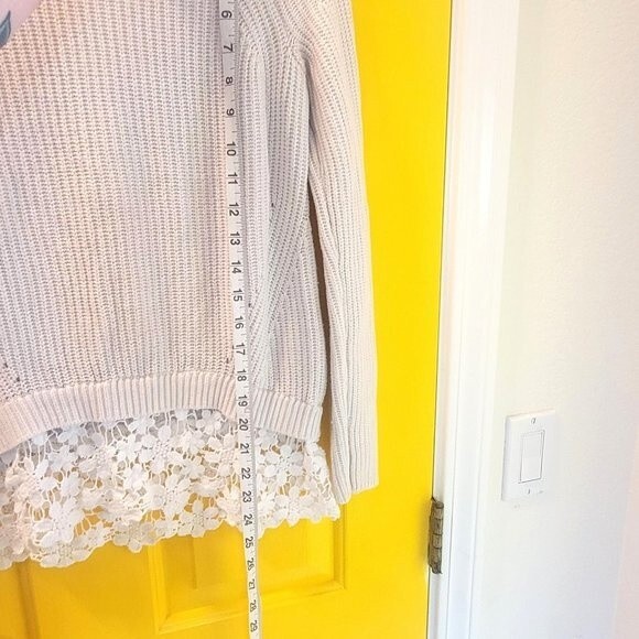 INC Ladies Sweater with Lace - Picture 8 of 12